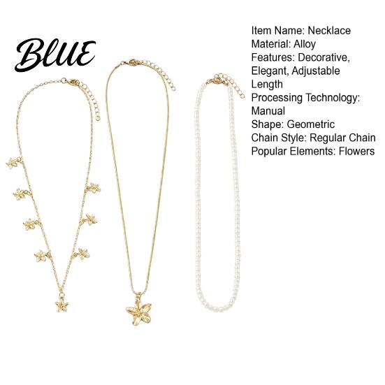 Gift For Women Necklace 3Pcs Layered Necklace Stackable Elegant