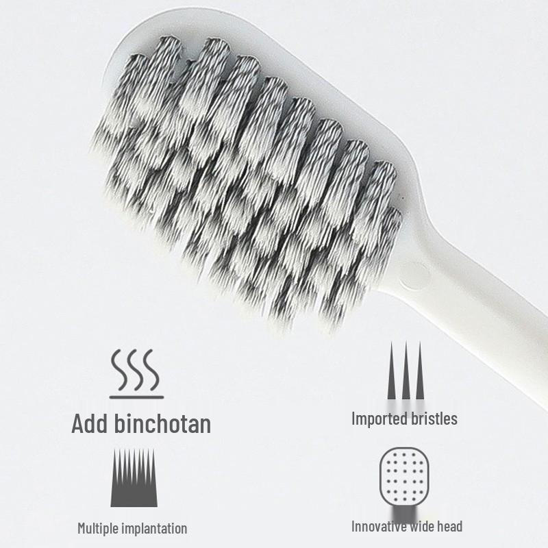 Nano Soft Bristle Antibacterial Toothbrush 3-Pack Family Set