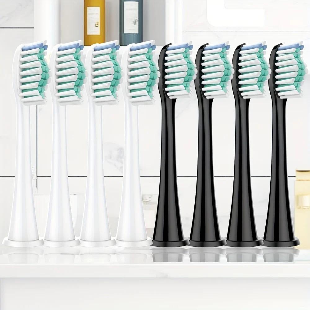 8 Stück Ersatz-Bürstenköpfe Kompatibel mit Philips Sonicare DiamondClean HX3/HX6/HX9 Serie Elektrische Zahnbürstenköpfe HX6064