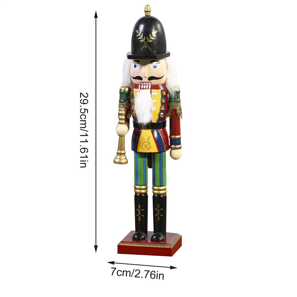 Nutcrackers Figures Wooden Ornaments Christmas Nutcracker Soldier Festive Puppet Home Decor Party Supplies For Shelf Window