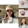 Fashionable Pink Baseball Cap For Women Summer Trendy Letter Embroidery Curved Brim Hat