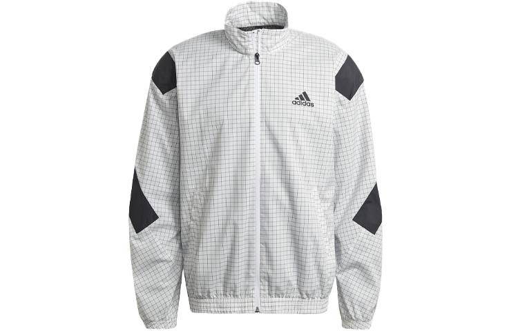 Adidas Jackets Men s White Stand Collar Moderate Other GL5689 M