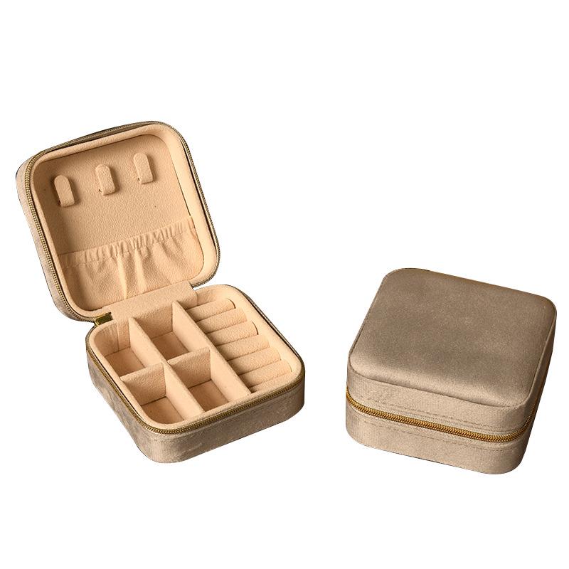 INS Round Mini Travel Jewelry Gift Box: Compact Ring Storage Case