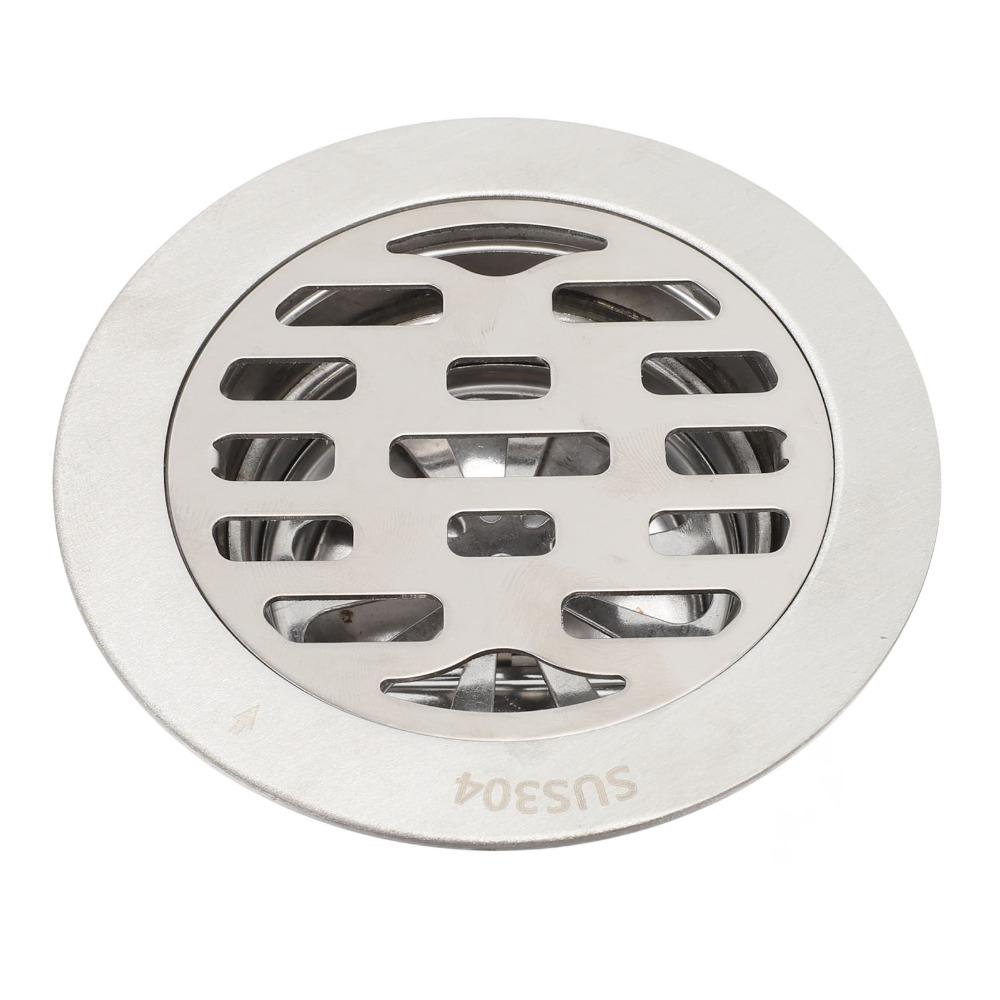 304 Stainless Steel Floor Drain 3.94in Diameter Floor Drain Kit Durable Shower Drain Kit Bathroom