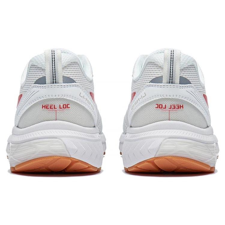 New LiNing Anti Slip Wear Resistant Low Top Casual Running Shoes Men's White Red ARXT011-5