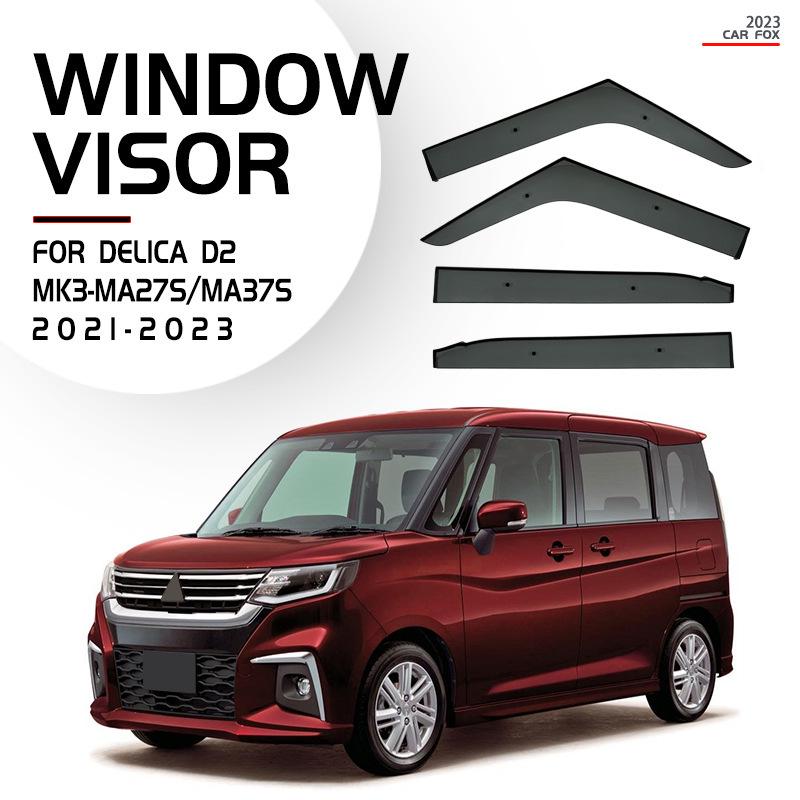 Deflektor střešního okna a sluneční clona pro Mitsubishi Delica D2