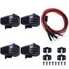 4Pcs Led Spotlight Roof Light Lampshade For 1/10 Rc Crawler Car Axial Scx10