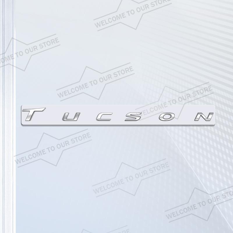 Car Styling Body Trunk 3D Metal For Tucson Letter Front Hood Bonnet Badge Stickers Decal Car Accessories