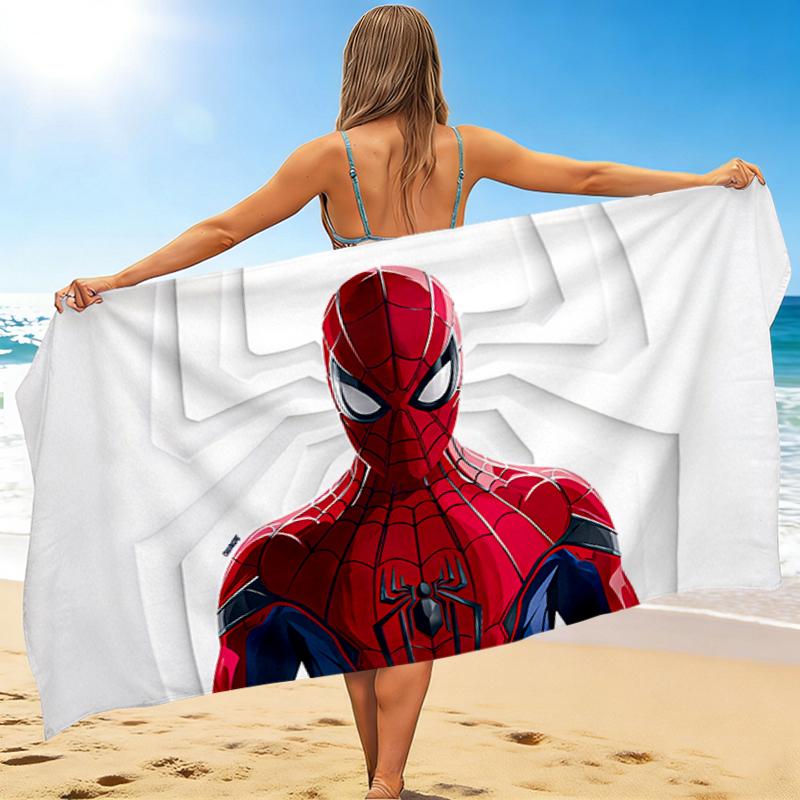 1Pc Spiderman Web Heroes Beach Towel Quick Dry Multiuse For Beach Pool Gym Yoga Home Travel Christmas Halloween Xmas Gift S1129