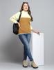 ROCK.IT From House of Monte Carlo Womens Self Design Brown Mock Neck Full Sleeve Sweatshirt