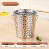 Commercial Bar Stainless Steel Hammered Ice Bucket