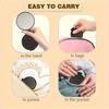 20/50pcs Pink Black Portable Mini Folding Makeup Mirrors - Women's Travel Daily Grooming Mirror, Durable Plastic Frame