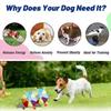 Cartoon Plush Dog Toys with Sound Bell, Puppy Teething Chew Toys, Wear & Bite Resistant Pet Toys for Small Dogs Teddy