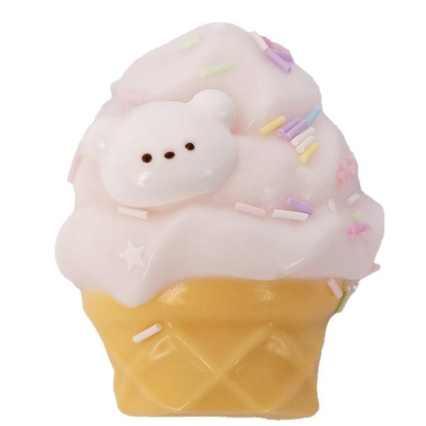Bear-Themed DIY Silicone Squeeze Toy for Dessert and Ice Cream Making