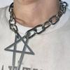 Simple 17 Clasp Necklace Titanium Steel Texture Daily Wear Necklace Perfect for Fashionable Women and Professional
