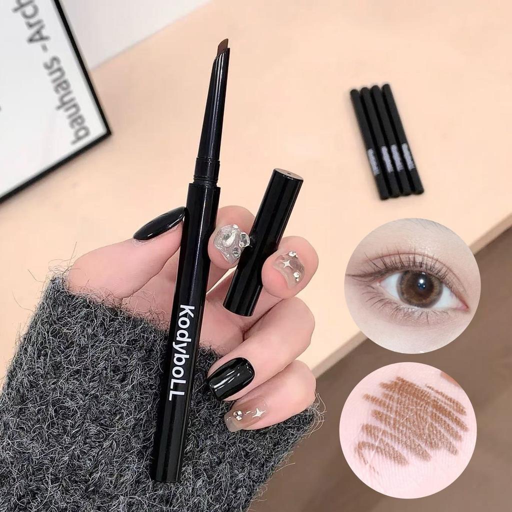 Silky Long-lasting Eye Liner Pencil Blade-tip Natural Matte Wine Red Eyeliner Easy To Color Waterproof Eye Make Up Cosmetics