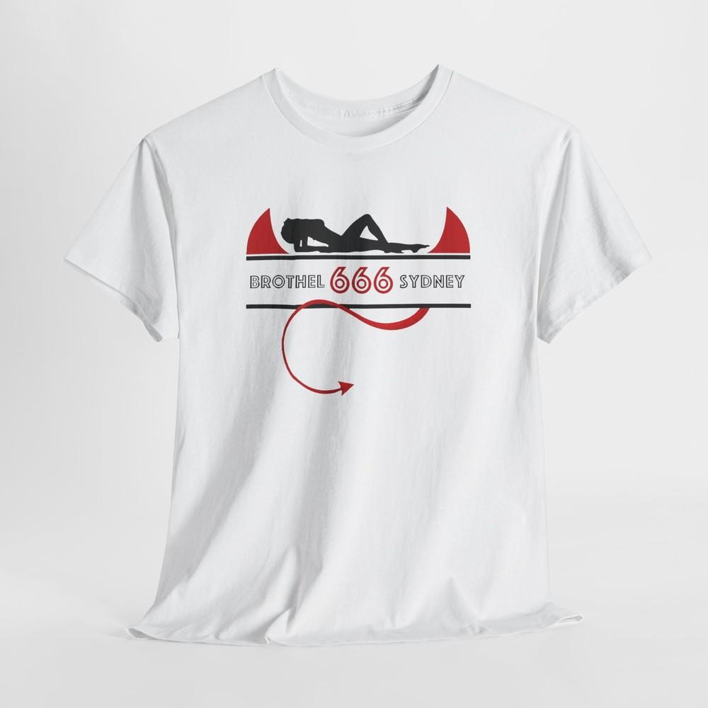 

Sydney Brothel 666 Unisex Tshirt Tops Tee, Triple 666 Elizabeth St NSW, Waterloo Australia L