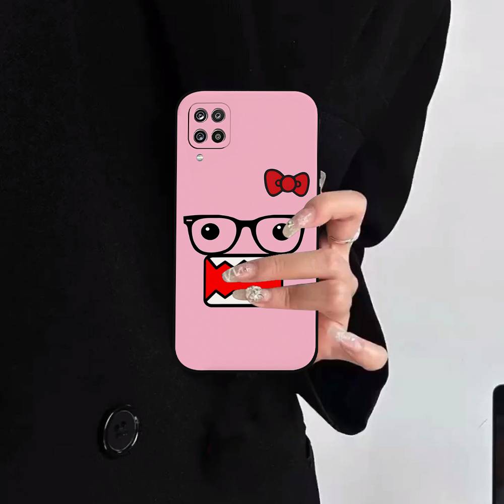 

Cute D-Domo-kunS-w Phone Case For Samsung S24/S25/S22 S30/A51 52/Lite/Ultra/5G/Plus/FE - Slim Shockproof Black Protection S23