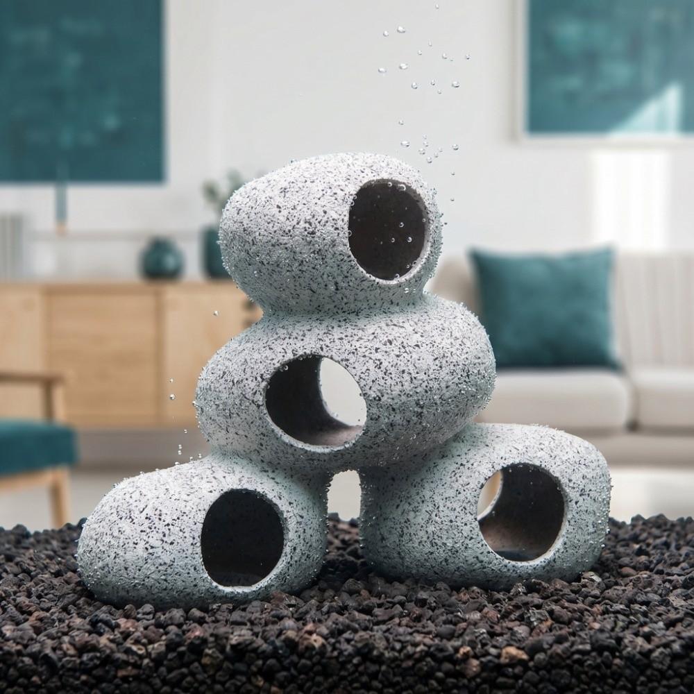 Simulation Crafts Aquarium Hideaway Rock Purple Clay Aquarium Cave Creative Fish Tank Cave