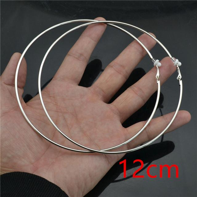 

Серьги-клипсы без пирсинга, не проколотые, маленькие, большие, круглые, розовое золото, посеребренные кольца, классические трендовые серьги-кольца для женщин