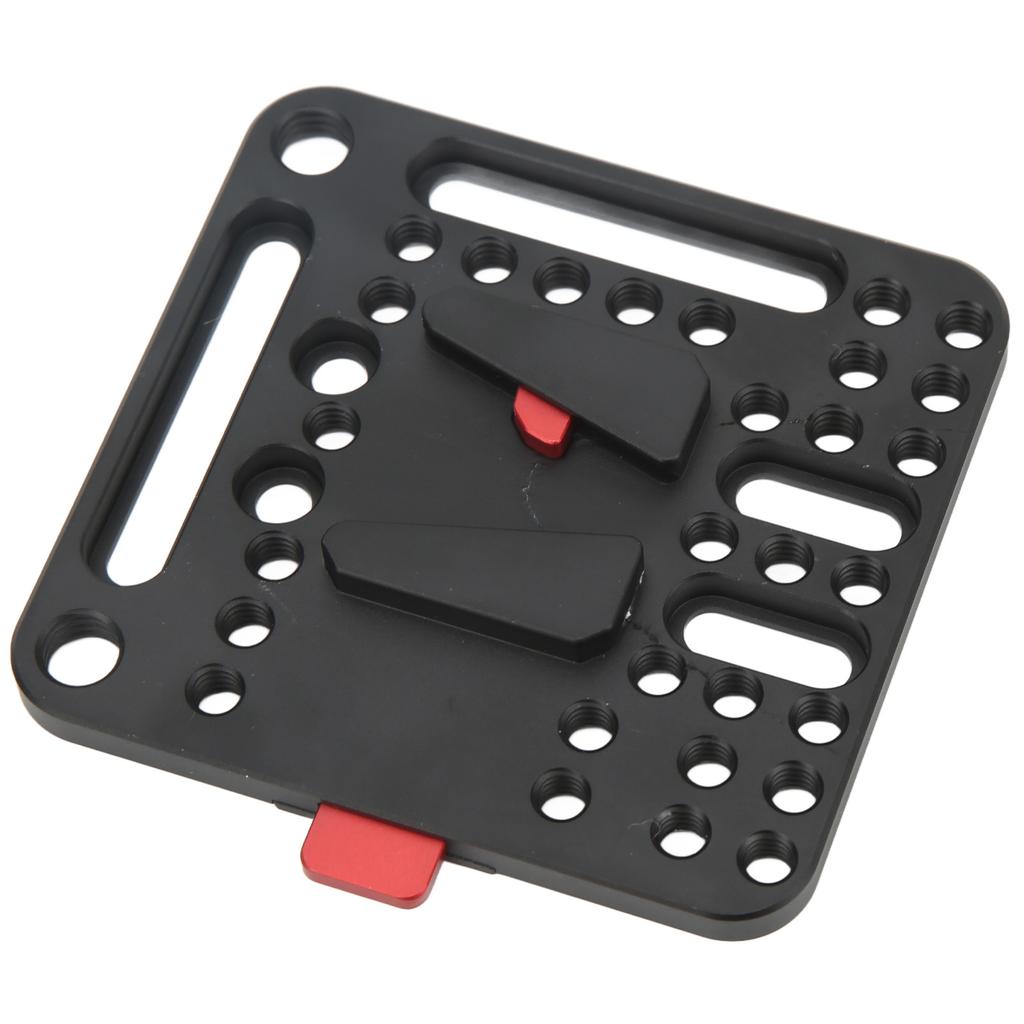 V Mount Lock Battery Plate Aluminum Alloy V Lock Battery Quick Release Plate for Photograph Camera Power Supply