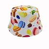 Kids' Cartoon Print Sun Protection Bucket Hat, Double-Sided for Boys & Girls, Trendy Outdoor Headwear