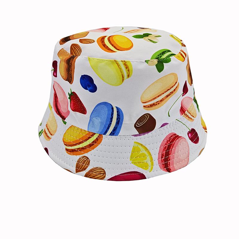 Kids' Cartoon Print Sun Protection Bucket Hat, Double-Sided for Boys & Girls, Trendy Outdoor Headwear