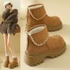 Latest Thick Sole Snow Boots for Women  High-Top Insulated Cotton Shoes for Cold Weather and Frost Protection