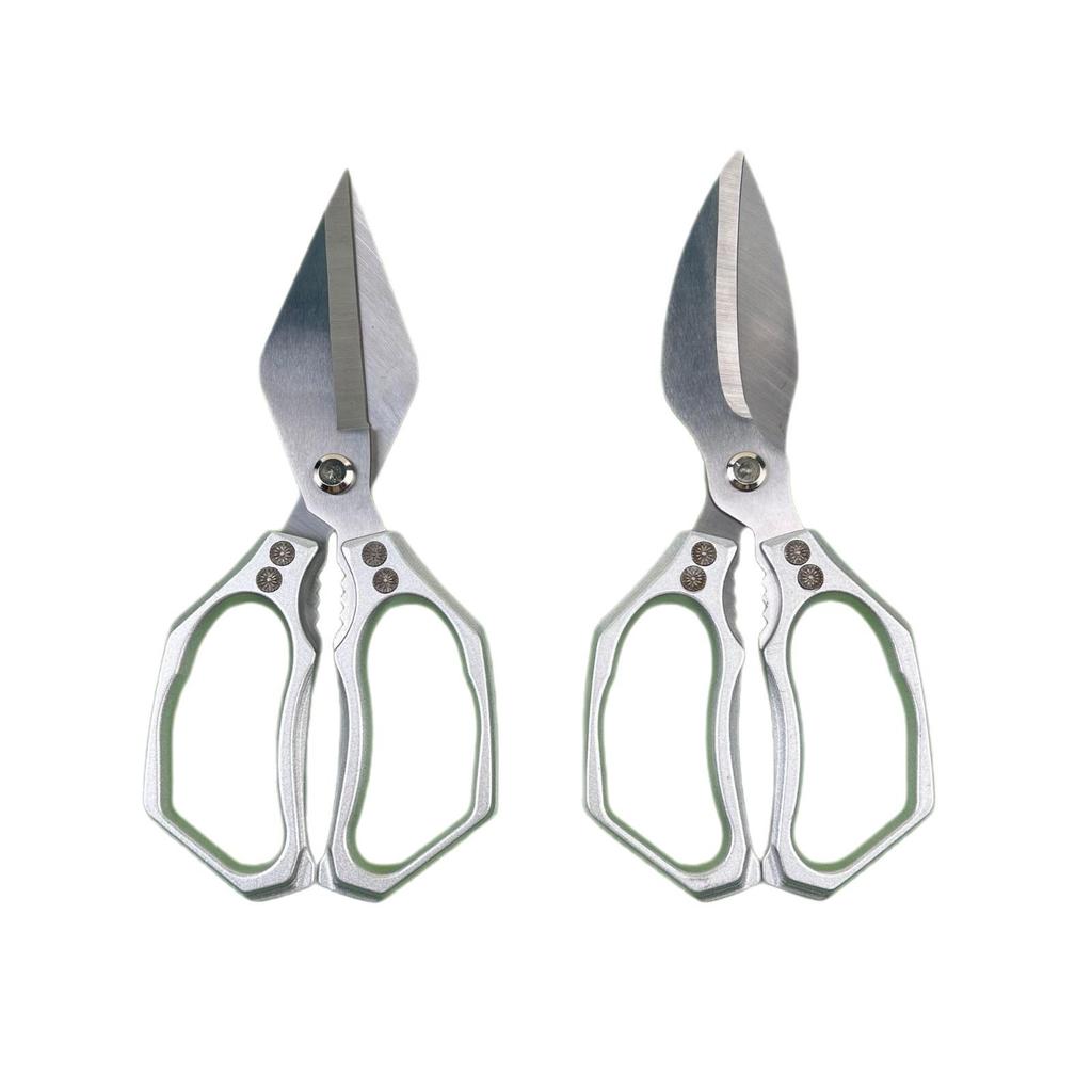 Multifunctional Kitchen Scissors: Aluminum Handle, Ideal for Poultry, Bones, and Fish
