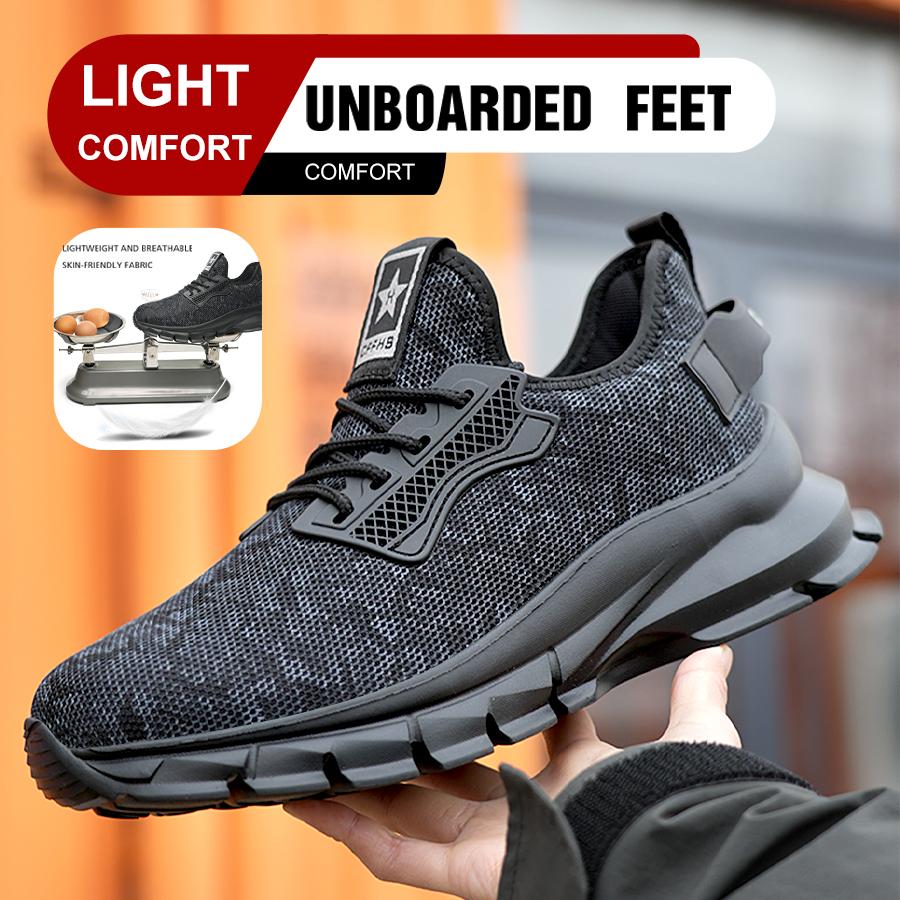 Soft-soled, Comfortable, Anti-smash, Anti-puncture and Breathable Safety Shoes
