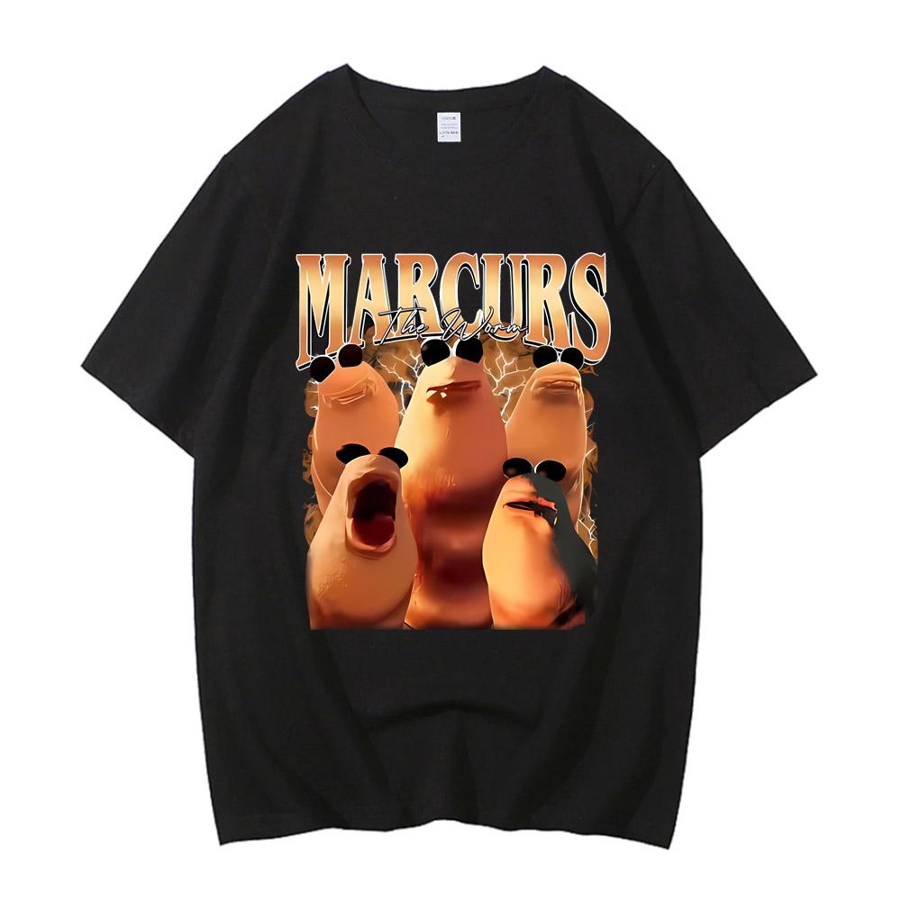 Ich mag diese Rock T-Shirts nicht Lustiges Marcus der Wurm Meme T-Shirt Herren Damen Mode High Street Hohe Qualität Baumwoll T-Shirts