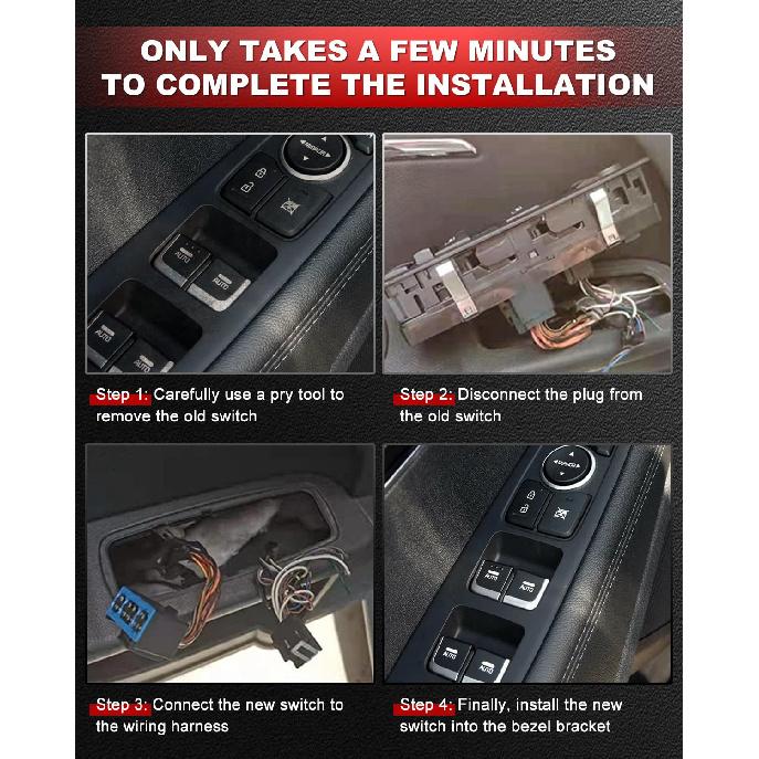 93570-C5010 Driver Side Power Window Master Switch Fits for 2015 2016 2017 2018 2019 2020 Soranto 2.0L 2.4L 3.3L Front Left Power Control Button Part