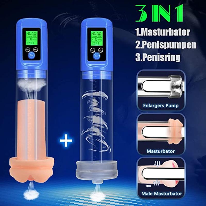 3-in-1 Automatic Male Masturbation Cup 2-in-1 Suction Male Masturbation Products Male Sex Toys Adult Products Blowjob Blowjob