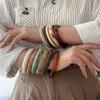 Stackable Round Bangle Muticolor Geometric Bracelets Vintage Resin Bracelets  Lady Gifts