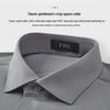 FIRS Men's Mulberry Silk Blend Business Casual Long-Sleeve Shirt