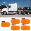 5pcs 6LED 12V Side Marker Indicators Lights for Truck Trailer Practical Accessory