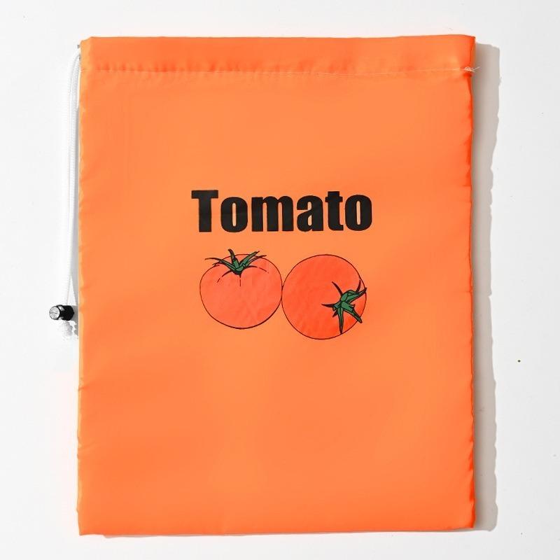 Reusable Produce Storage Bags with Drawstring Breathable Fruit and Vegetable Fresh Keeping Pouches for Kitchen Refrigerator