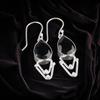 Black Onyx Gemstone 925 Sterling Silver Trendy  Jewelry Earrings Gift For Her EE-39-13
