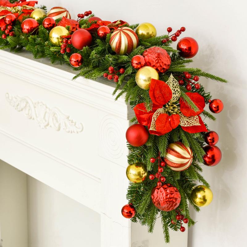 2.7m Christmas Garland for Decoration - Tree, Wreath, Wall, Door Hanging, Hotel, Shopping Mall Display