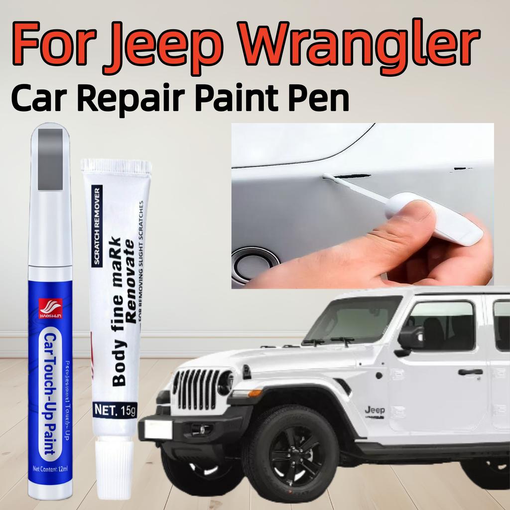 For Jeep Wrangler 1987-2025 2024 2023 Paint Repair Pen Touch Up Scratch Remover DIY Auto Accessories Black White Blue Yellow