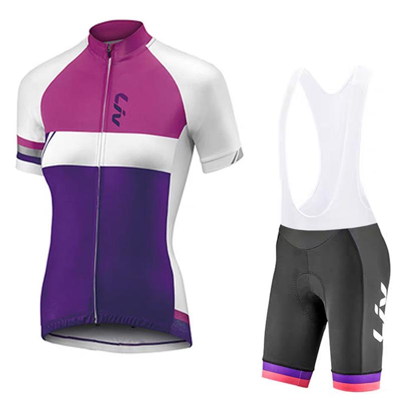 2026  Breathable Cycling Suit Set  Short Sleeved Women's Slim Fit Cycling Suit Set Summer Sun Protection Cycling Jersey High Elasticity Cycling Bib