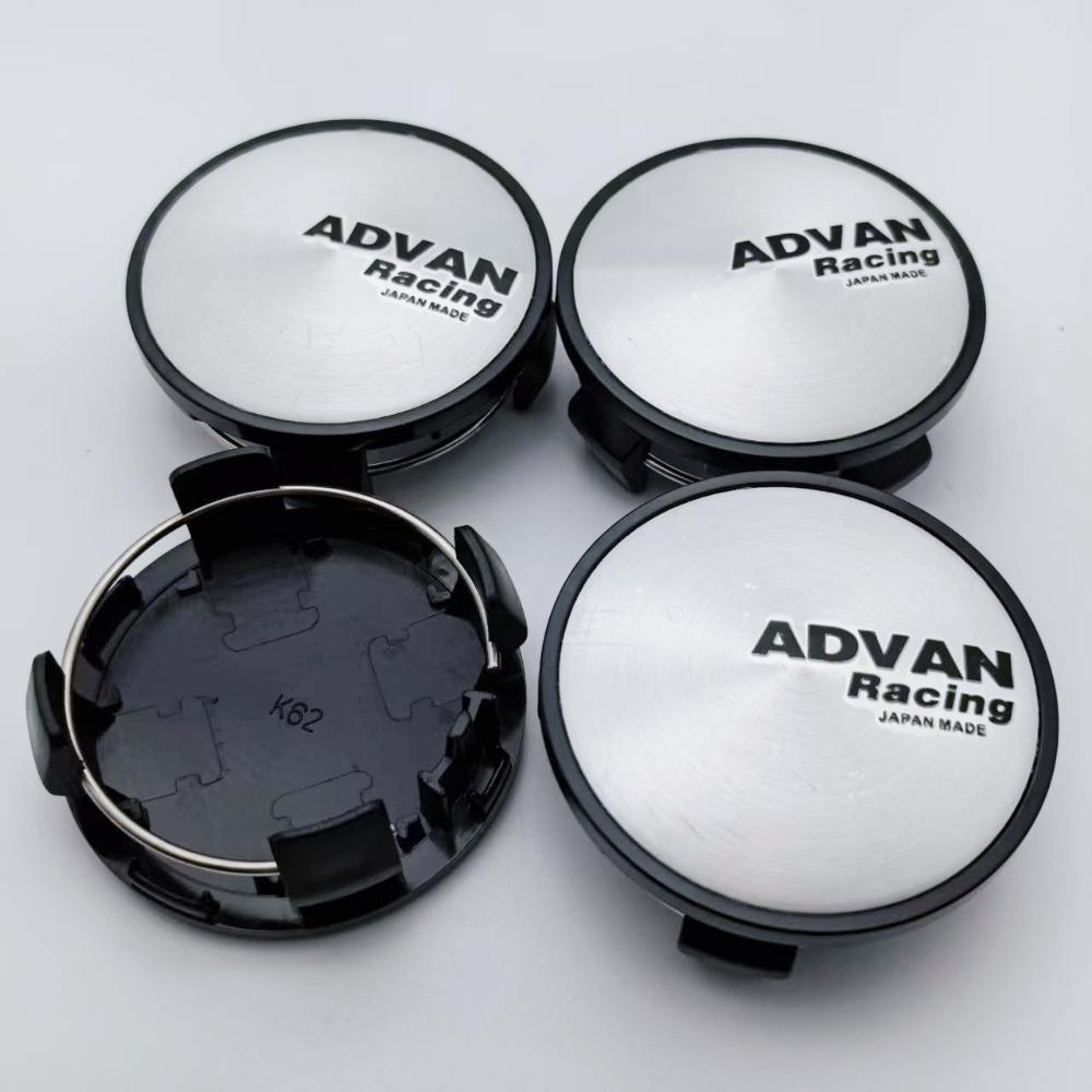 4pcs 62MM Car Wheel Center Caps With ADVAN Racing Logo Emblem Badge Wheel Hubcap Rims Dust Cover for Toyota Car Accessories