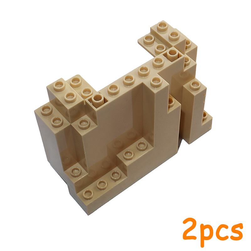 Non-Toxic Mountain House Garden Rockery Accessories Building Blocks Rock Moc City Street Panel Diy Parts Hill Stone Bricks 6083 6082 30246