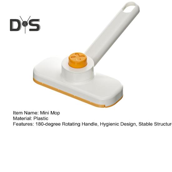 Mini Mop Kit Dry Wet Floor Cleaning 180 Degree Rotating Handle Auto Paper Change Solid Structure Washing Face Towel Mop