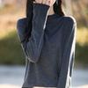 Women's wool pullover Qinghe cashmere 50% silk 50% wool spring and summer wool soft, comfortable and warm