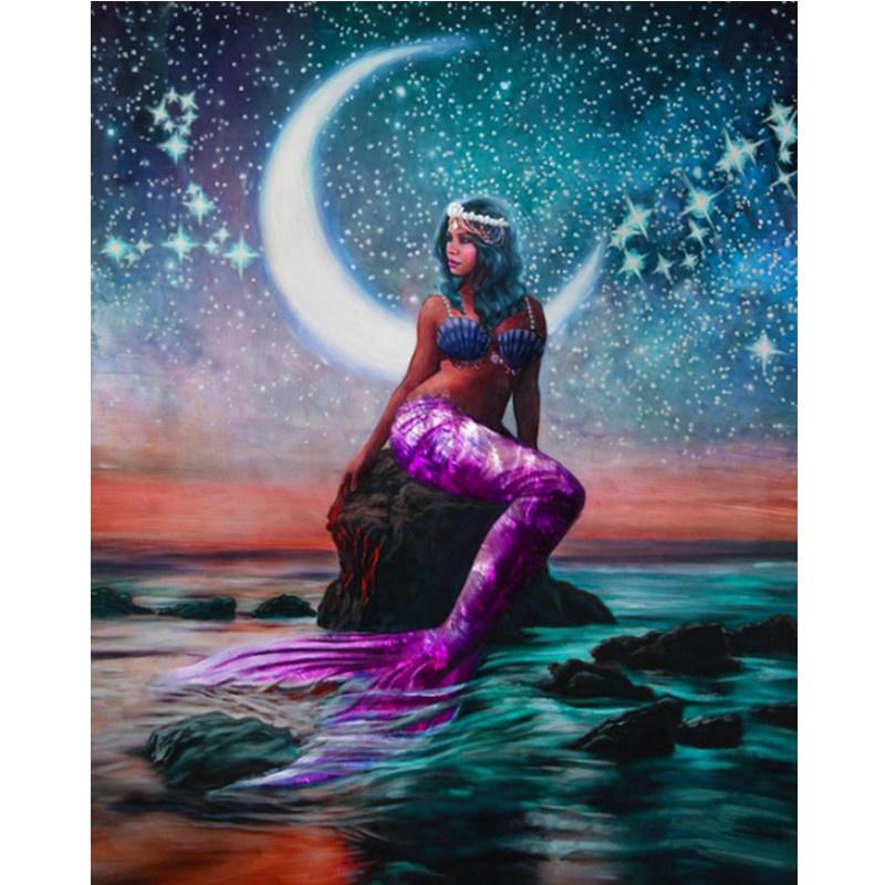 Pictură cu diamant DIY 5D Animale și peisaje interesante Broderie cu diamante Kit punct de cruce cu strass complet Mozaic Home Decor