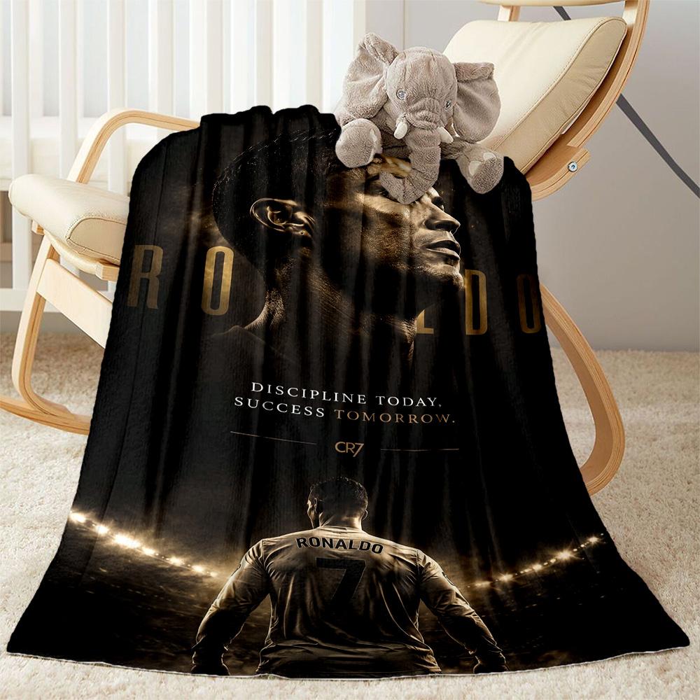 Ronaldo's Golden Legacy Blanket Soft & Cozy Great for Chair Bedding Sofa Four Seasons Multipurpose Stylish Decor Gift for Travel Home Birthdays