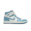 Damen Air Jordan 1 Mid 'University Blue' (Damengrößen) Segel / Segel / Abgetragene Blaue Vintage Basketballschuhe BQ6472 141