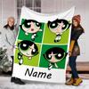 Customizable The Powerpuff Girls Throw Blanket – Personalized Name, All-Season Cozy Snug Blanket, Machine Washable, Personalized Blanket
