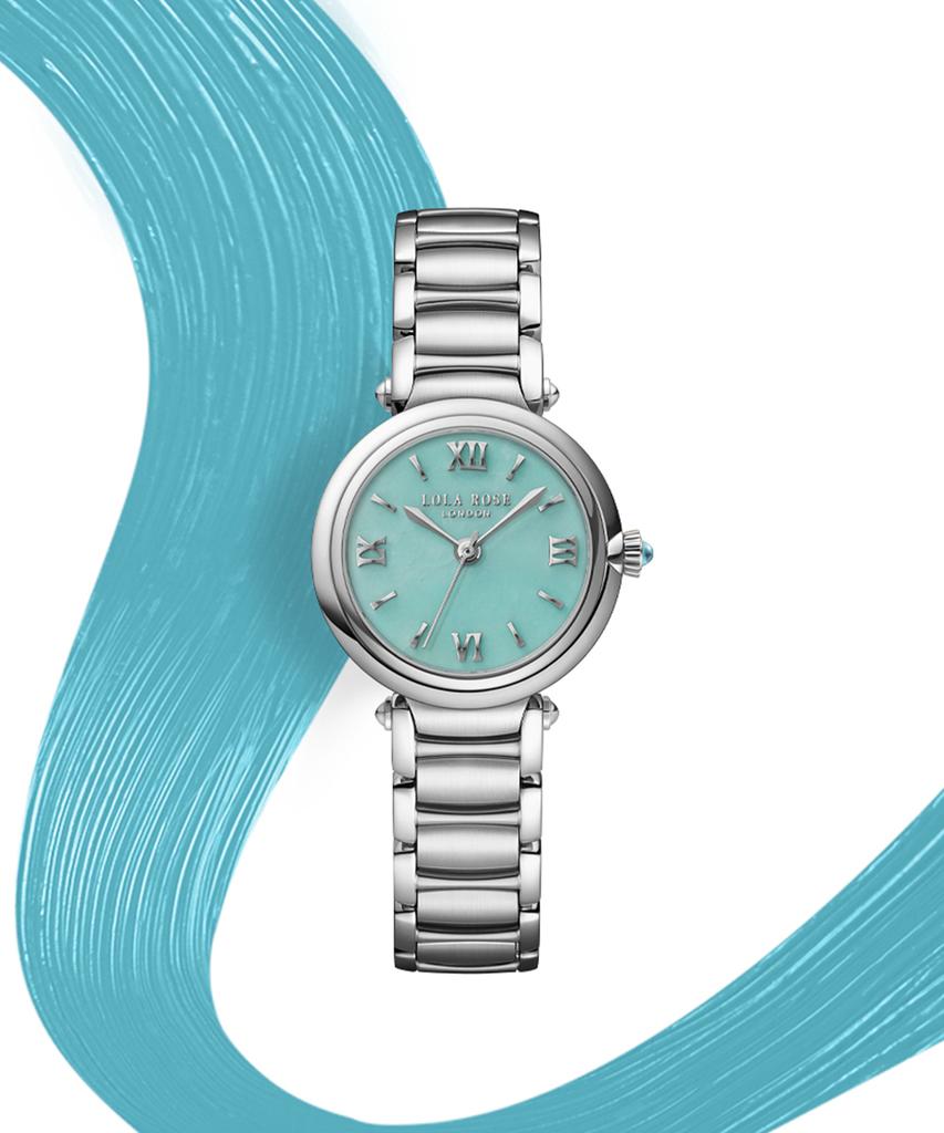 Lollalojeu Arch Bridge Amazonite Silver Women'S Metal Watch